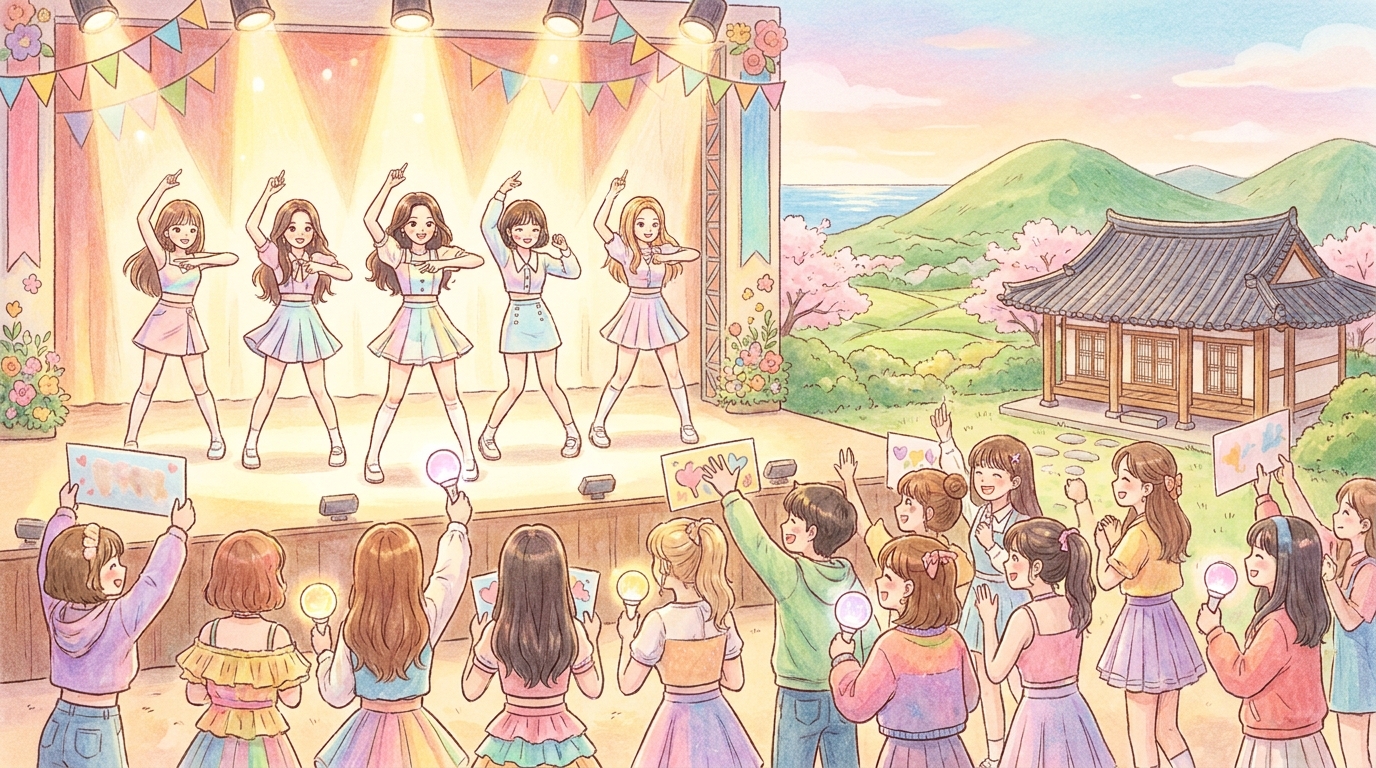 Rescene Dominates Music Shows with 'Pretty Girl'