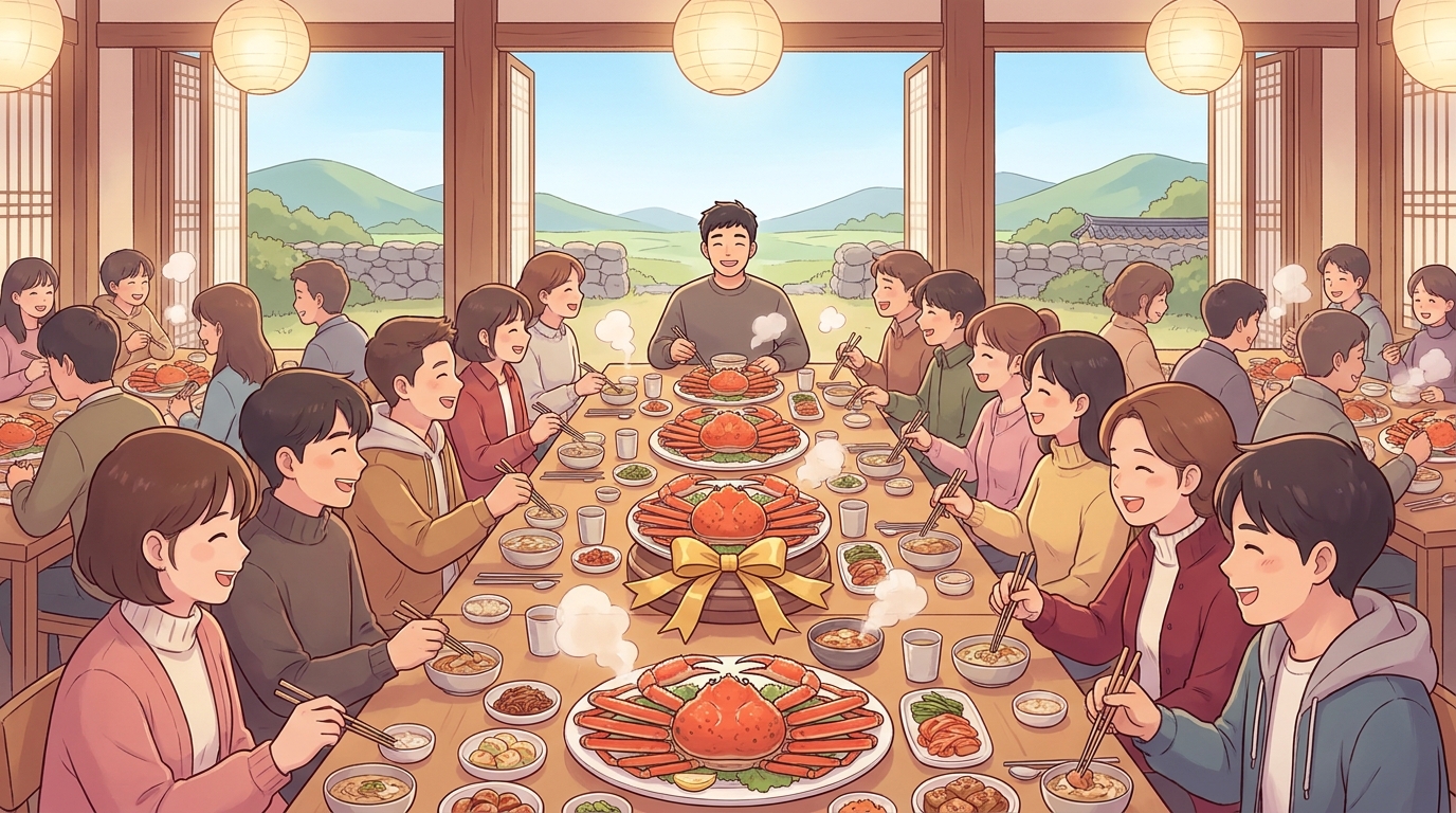 Je-hyun Treats 140 Staff to a Massive Crab Feast!