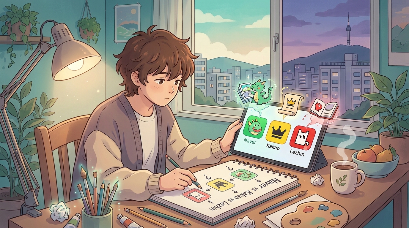 Naver vs Kakao vs Lezhin: Which Webtoon Platform Fits Your Reading Style?