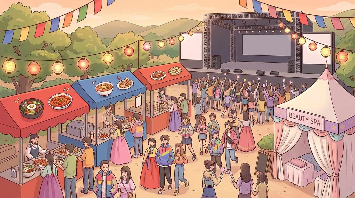 K-Pop Fans Discover K-Food and K-Beauty at All-K Pop Fest