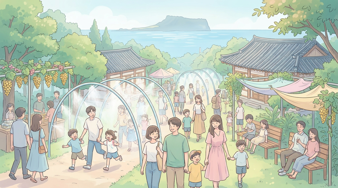 100,000 Attend Despite Heatwave: Kimchon Grape Festival Innovates