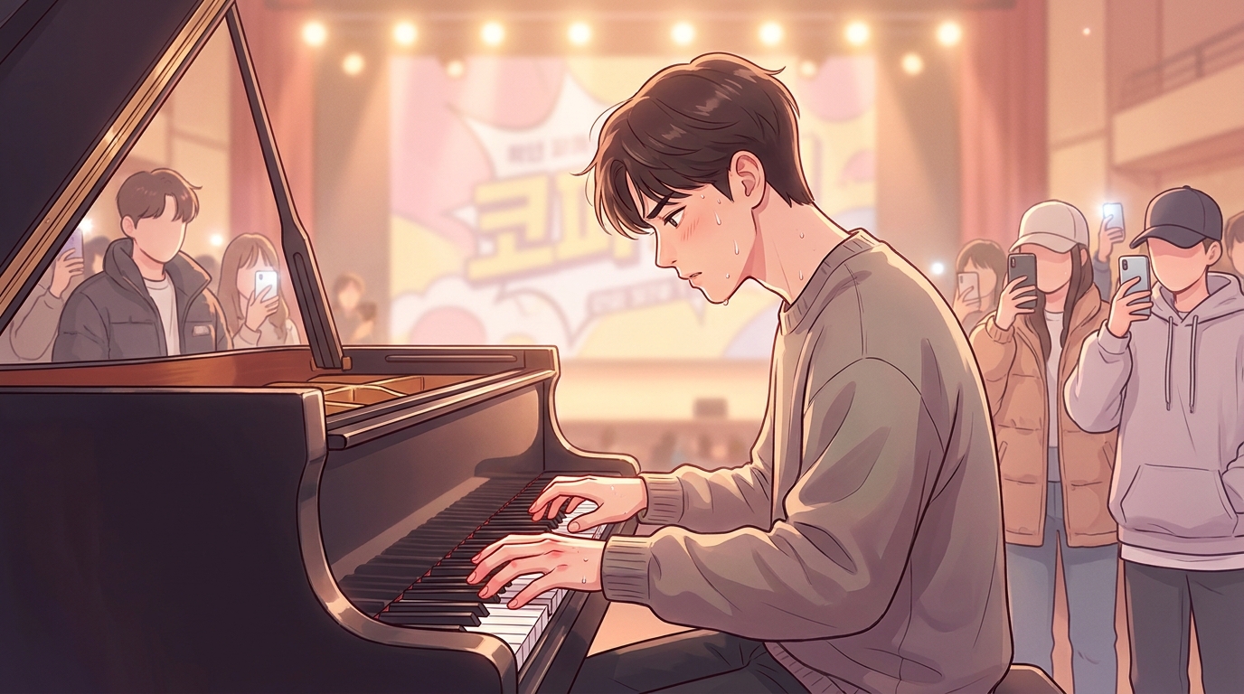 Song Kang's Fingers Burn Hotter at Piano Than Gym