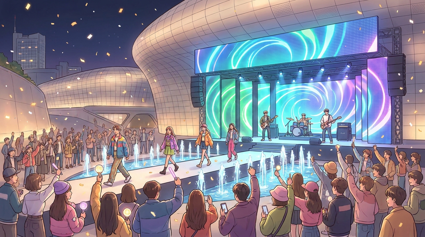 Hyukoh Opens 2027 Seoul Fashion Week with NCT's Rhythms and Water Shows!