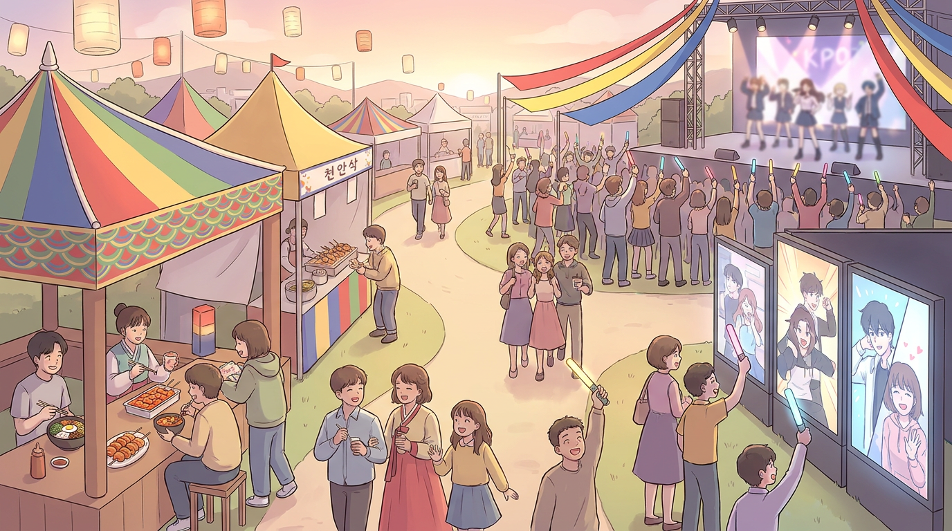 K-Culture Festival Opens in Cheonan: Food, Webtoons, and K-Pop Under One Roof