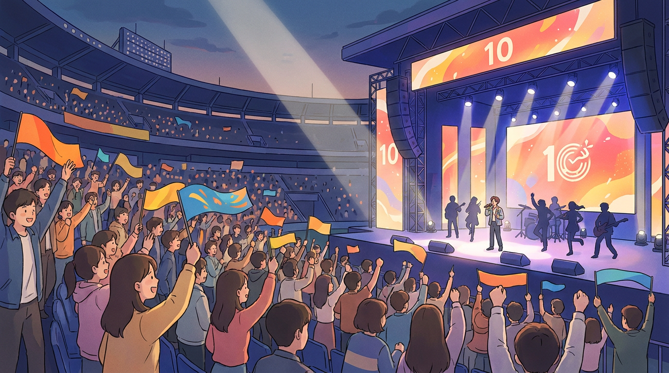 Lee Young-Woo Returns to Stage at Goyang Stadium for 10th Anniversary