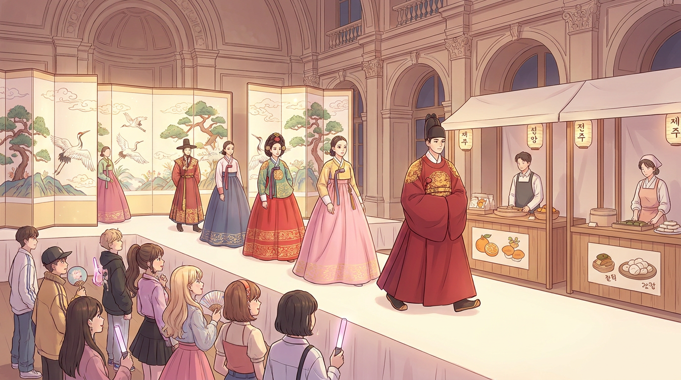Korean Traditional Wear Takes Milan Runway