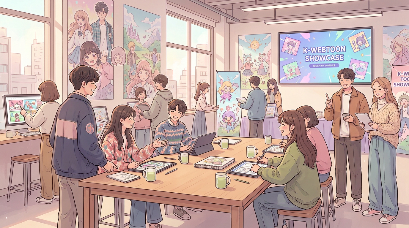 Stars Behind the Scenes: K-Webtoons Rely on Studio Systems