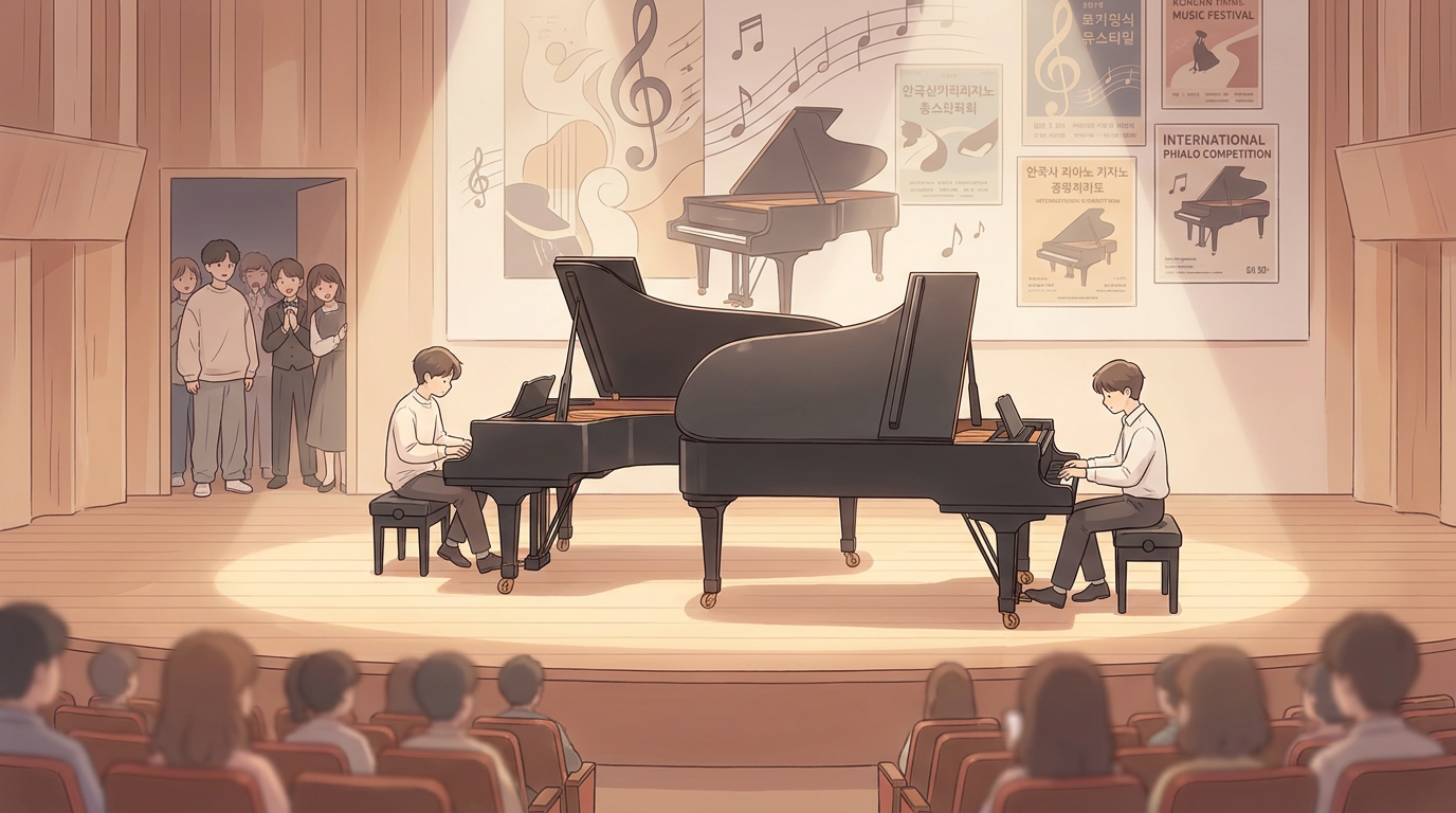 Song Joong-ki and Lee Jun-yeol Compete as Piano Contenders