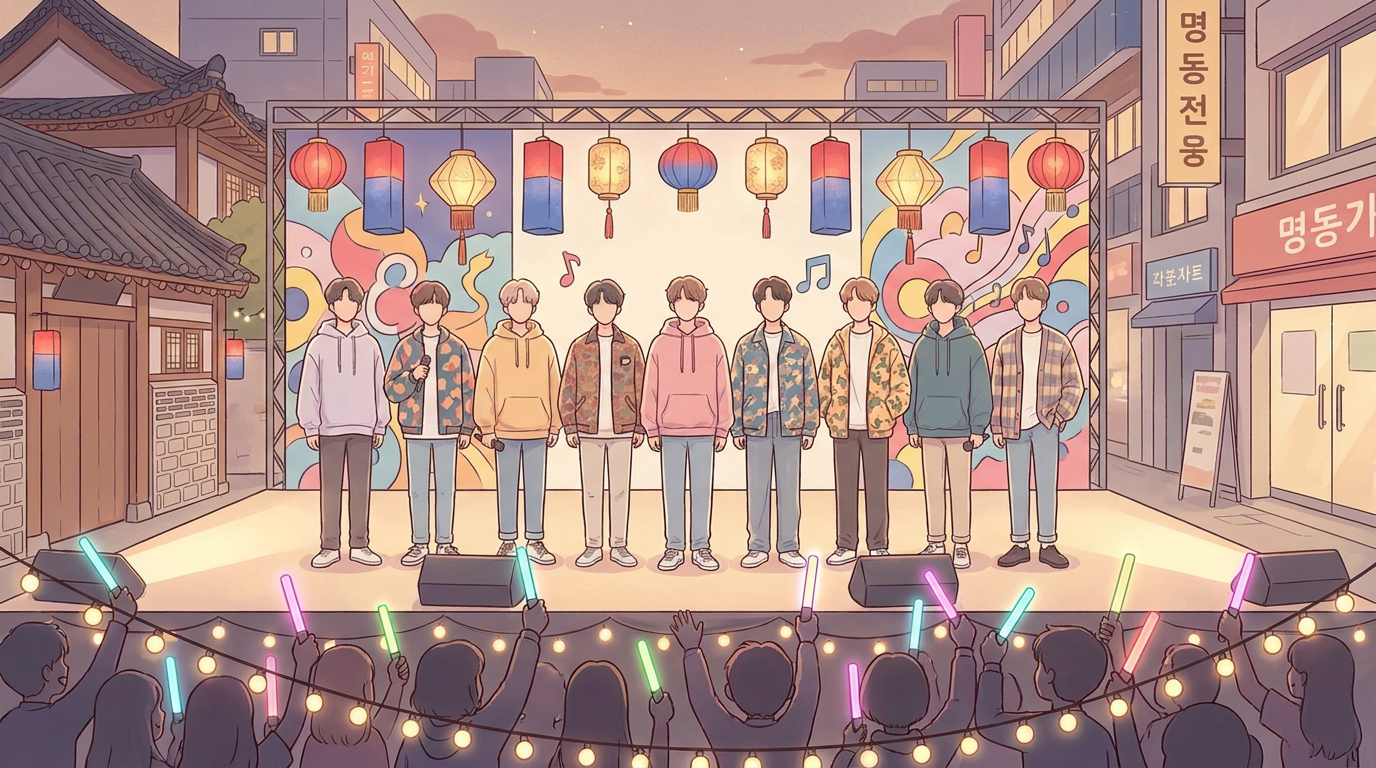 Nine Lead Vocalists Team Up for Navercomic Collaboration