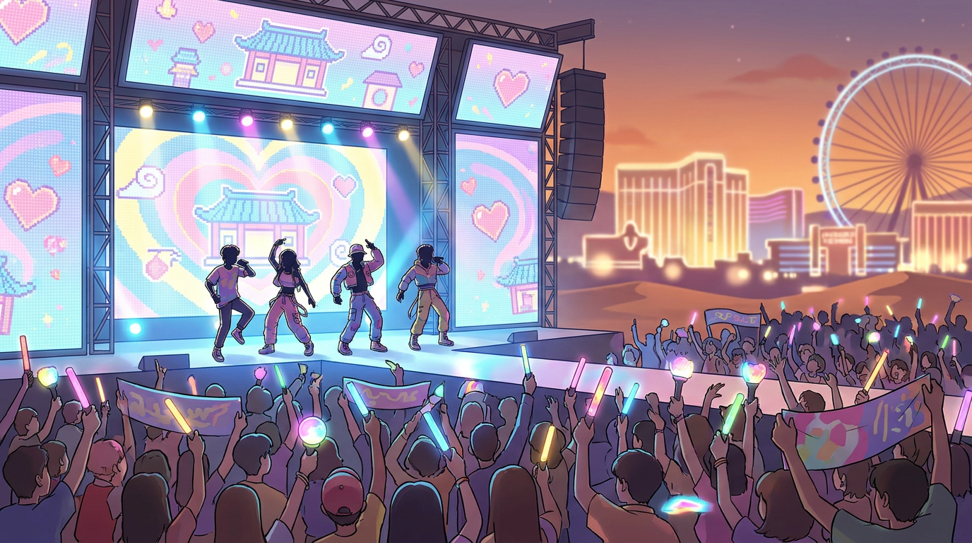 BTS Lights Up Las Vegas with 4 Hit Songs at Major Music Festival