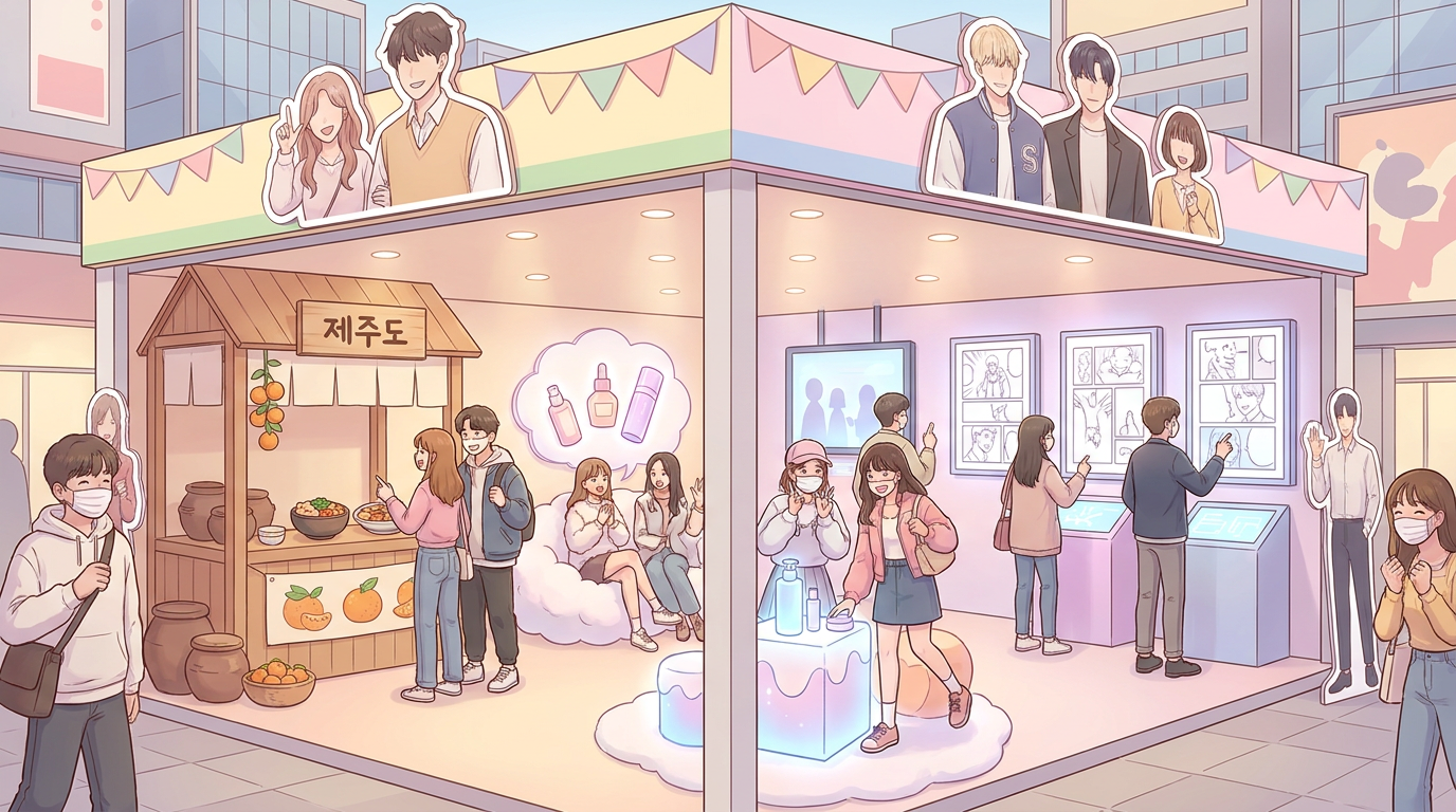 Naver Webtoon's 'S-Rated Stars' Pop-Up in Yongsan Draws IP Fans