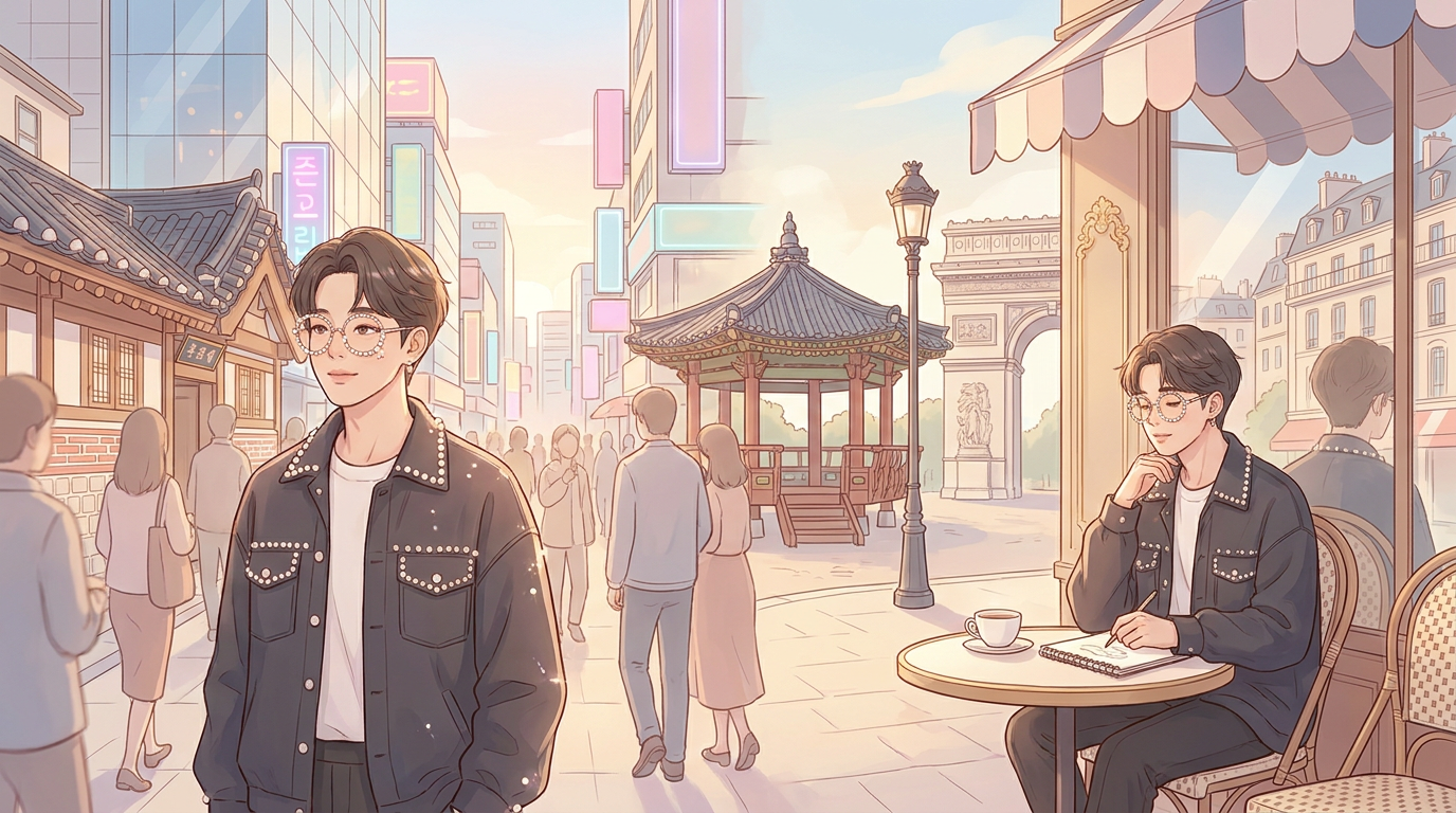 Jeon Si-wan Captures Parisian Freedom in Seoul-France Collaboration