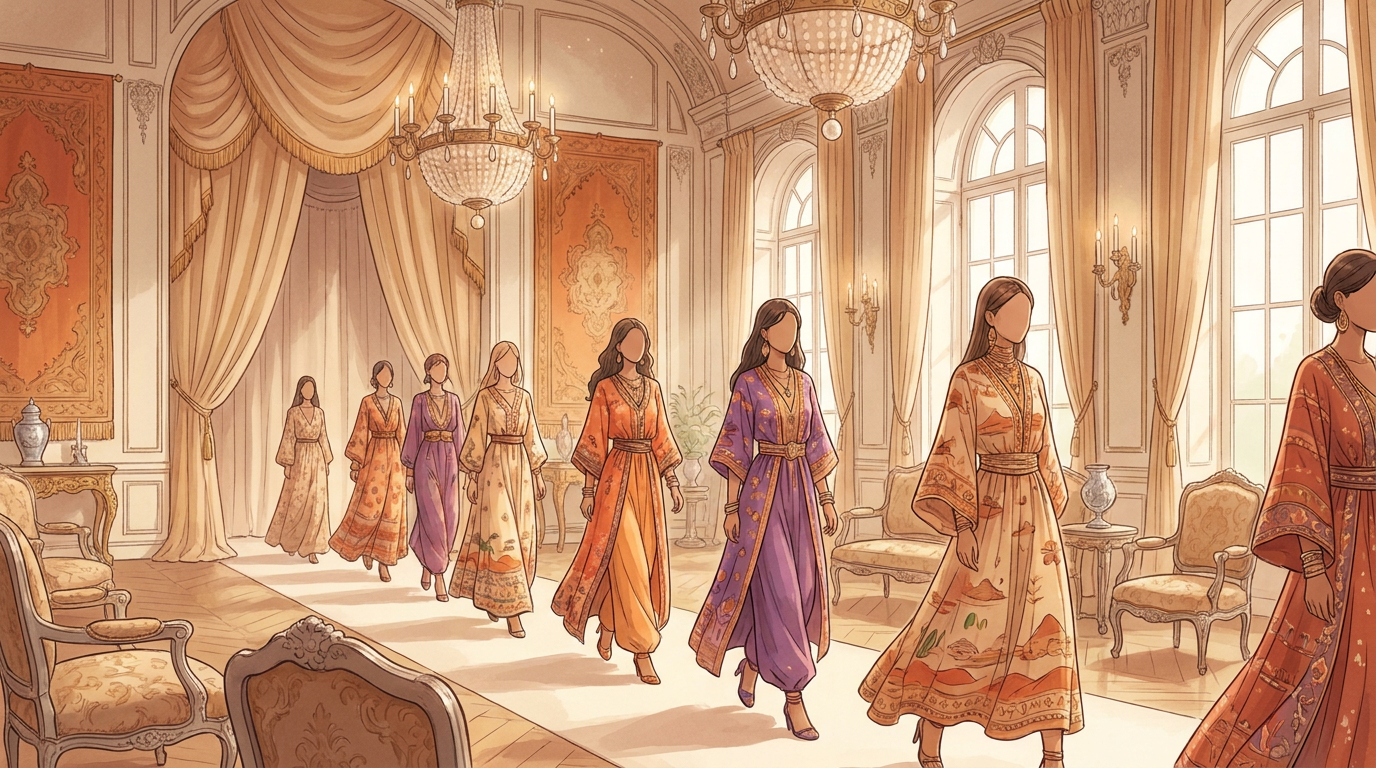 Balmain's Desert Sunset-Inspired 2027 SS Collection Unveiled in Paris