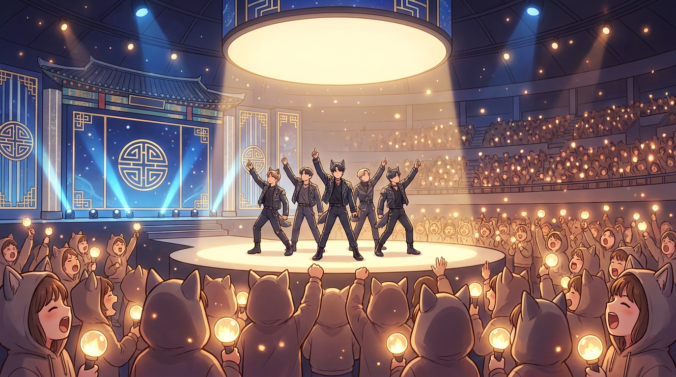 Wolf Pack Howl Echoes Through K-Pop Heart