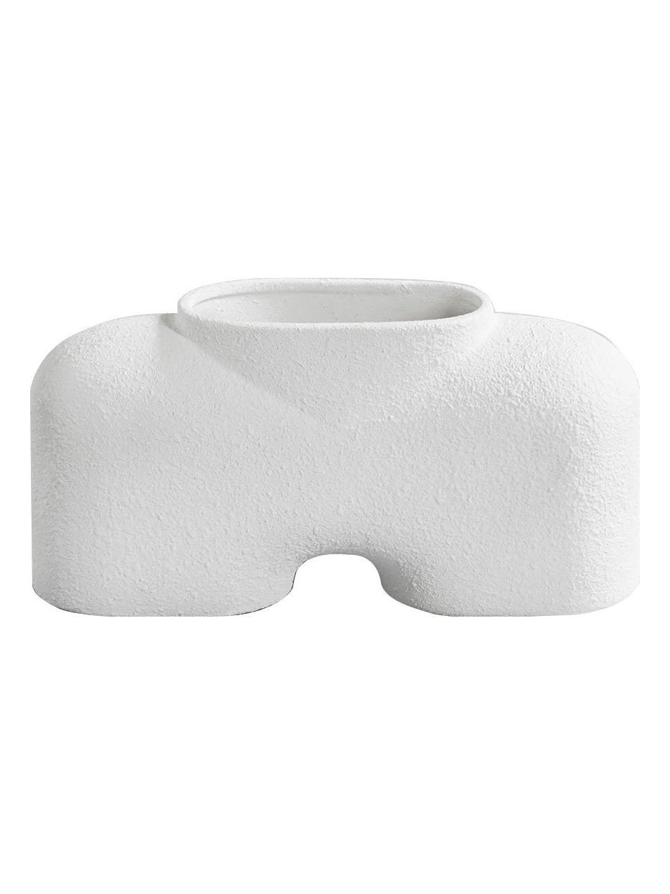 Cobra Fat Bubble White Vase