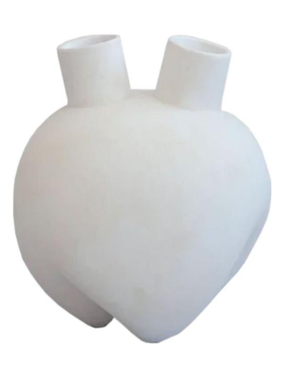 Sumo Vase, Horns - Bone White