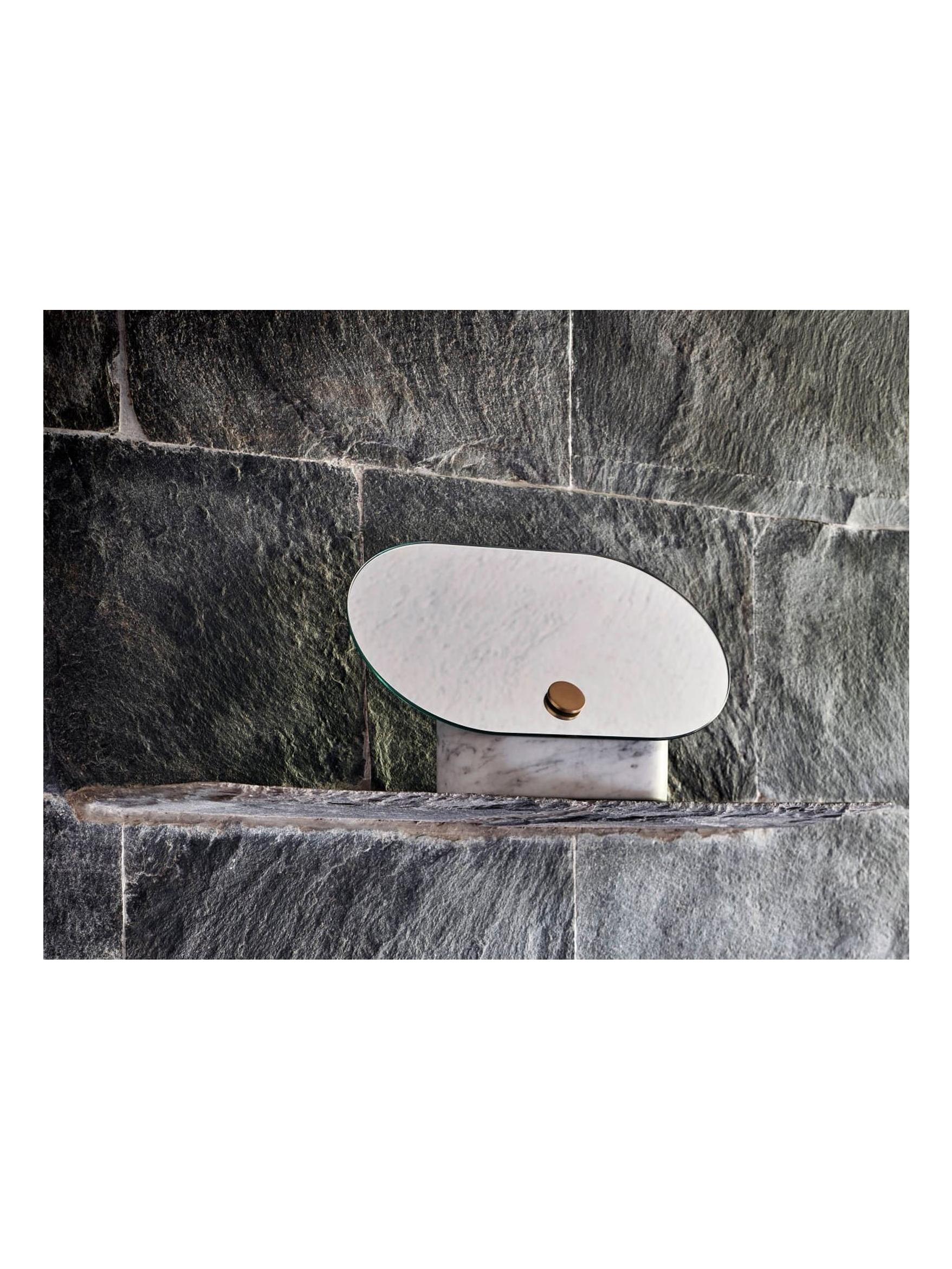 Constellation Specchio Orizzontale - Marmo di Carrara