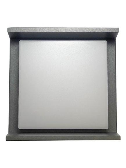 Zafferano Alu 7W slim square led wall light