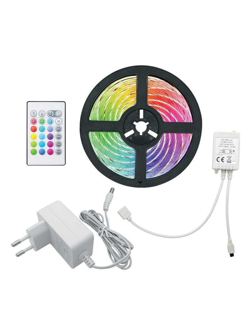 Kit RGB Strip LED COB 1m 15W 12V Dimmable IP65 with Remote Control