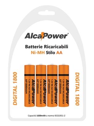 Rechargeable Batteries 1.2V 1600 mAh AA R6 stilo 4pcs