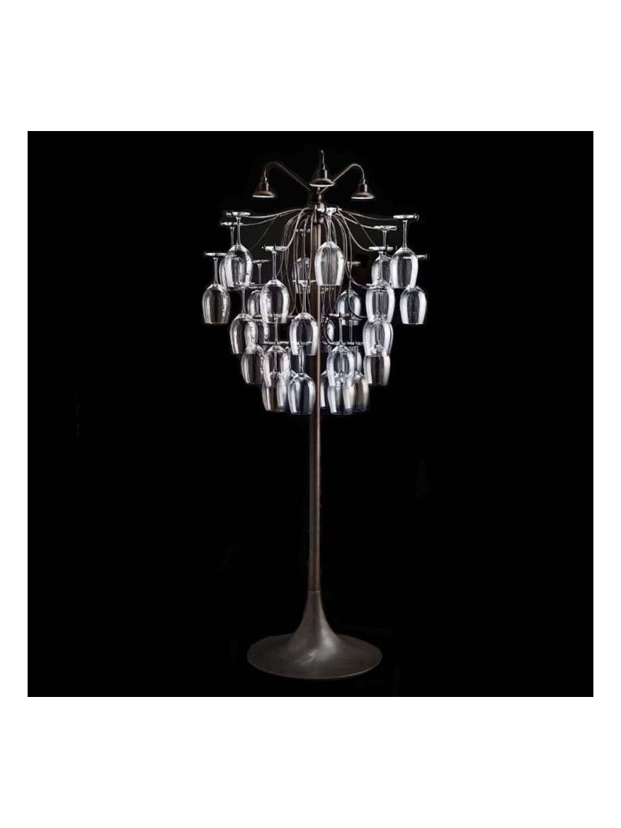 Sauvignon Floor LED Glass Holder Lamp