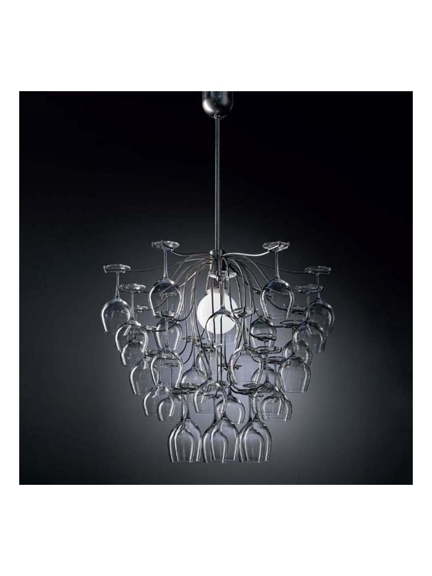 Sauvignon LED Suspension Glass Holder Lamp