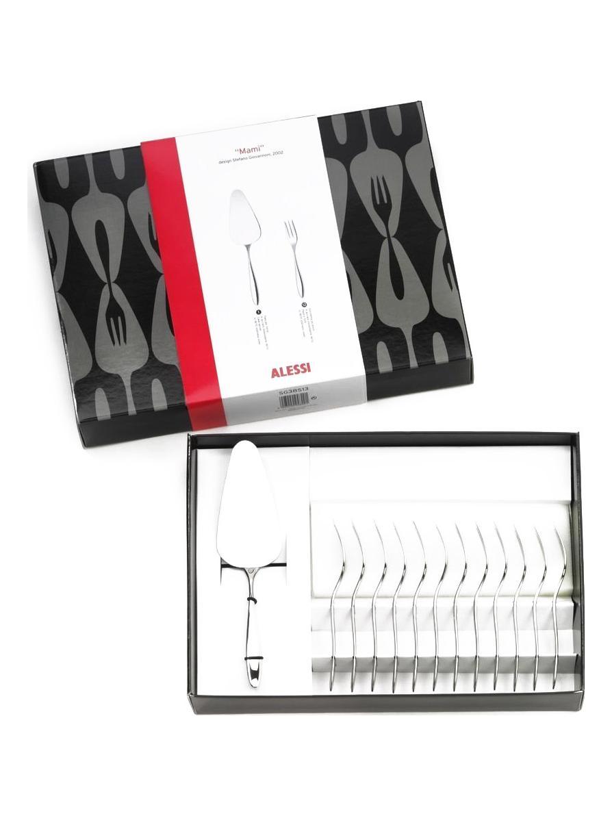 Mami Service 12 Dessert Forks + Scoop Cake