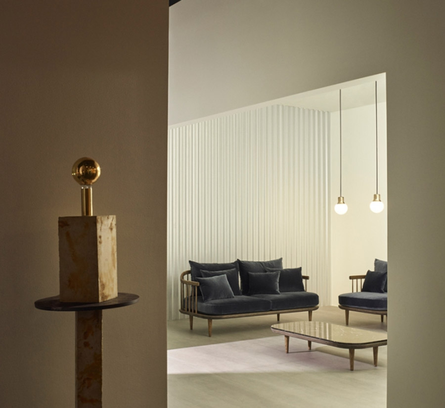 Mass Light Suspension Lamp NA5 - Brass