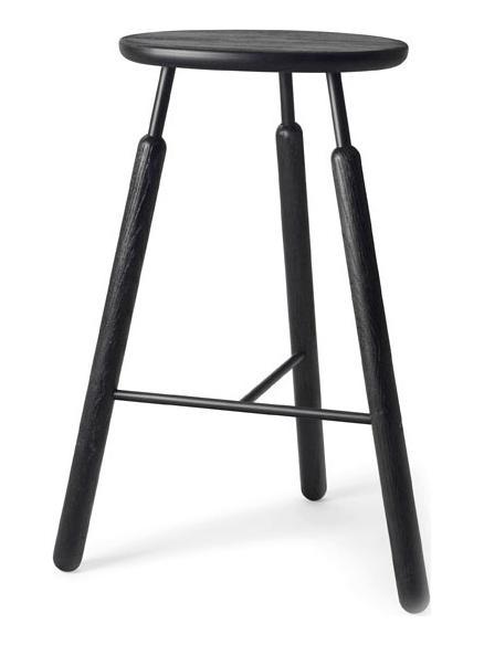Norm Bar Stool NA8 - Black Lacquered Oak