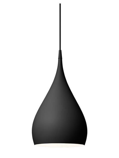 Spinning Suspension Lamp Matt Black