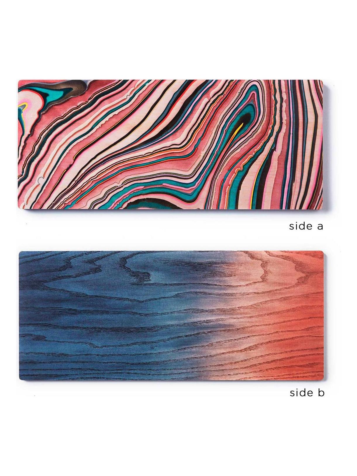 A Tribute to Wood Tapas Board-Blue / Red-Large