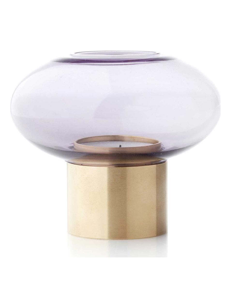 Mush Hurricane Small Candle Holder-Lavender