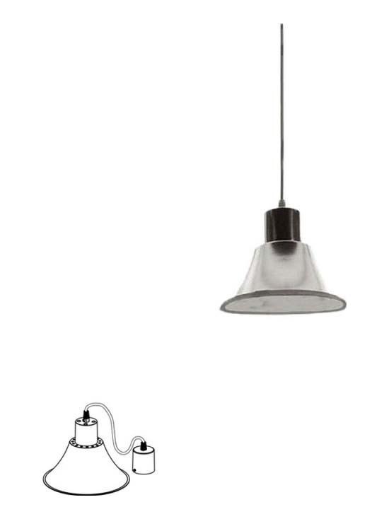 Accessory Electric Part in Aluminum for Falkland Suspension Lamp