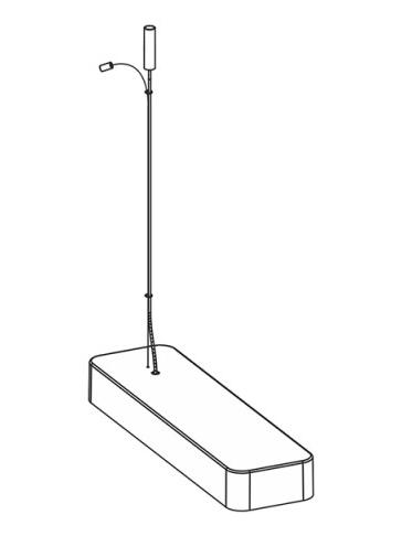 Ceiling Rose with Driver for Flexia Suspension Lamps