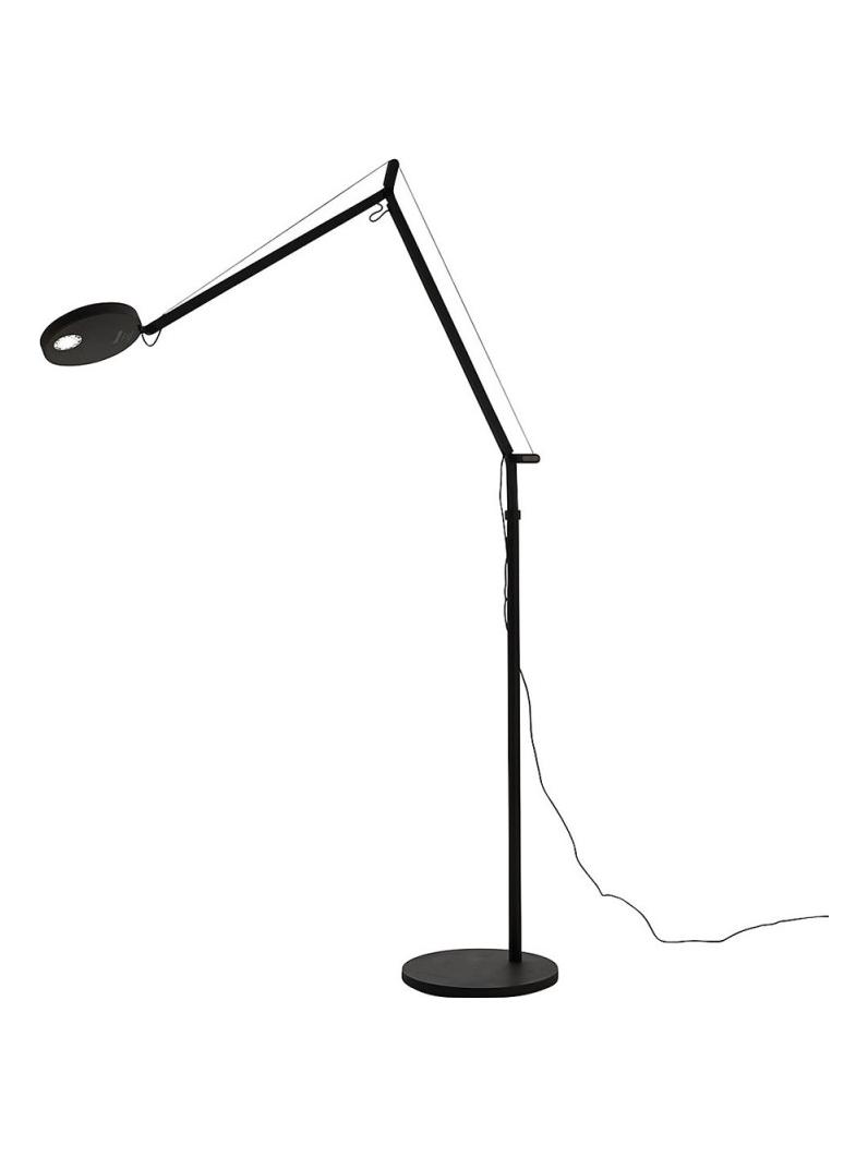 Demetra Reading Floor LED Lamp Anthracite Matt Black Color