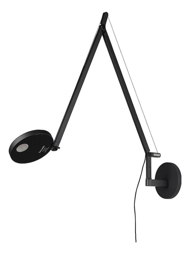 Demetra Wall LED Lamp in Matt Black color