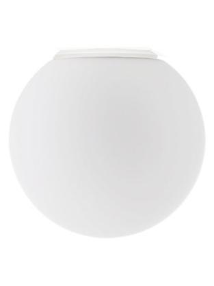 Dioscuri Wall Lamp Spherical Ceiling In Steel And Blown Glass White For Outdoor