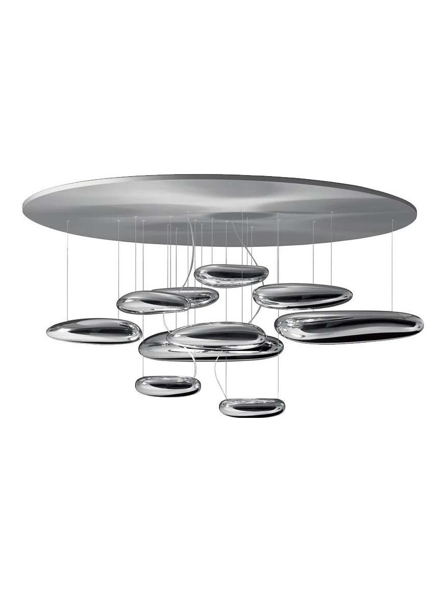 Mercury led dimmable ceiling lamp in chrome