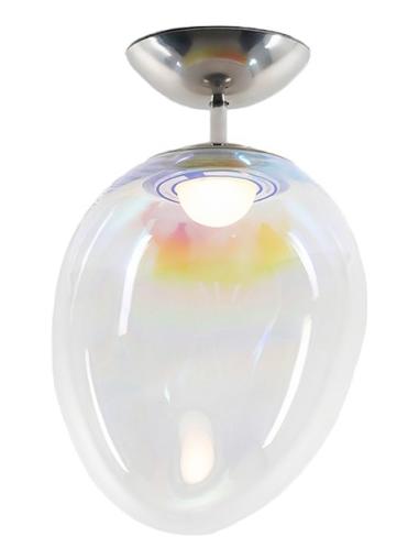 Stellar Nebula LED Ceiling Lamp in Iridescent Glass
