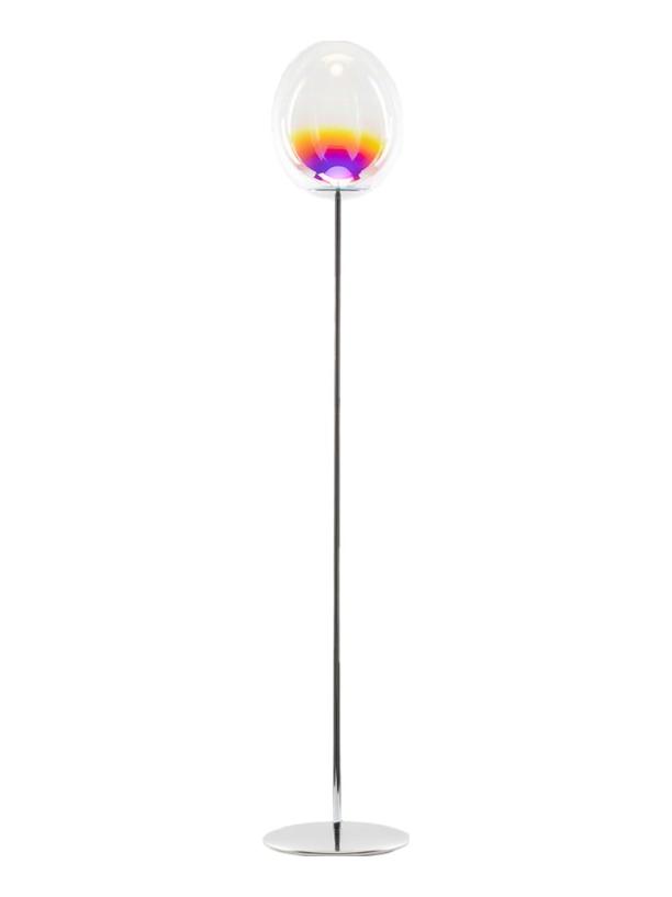 Stellar Nebula LED Floor Lamp in Iridescent Glass