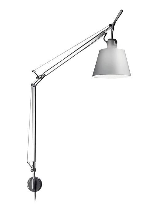 Tolomeo Basculante Diffuser D.180mm Wall Lamp Satin