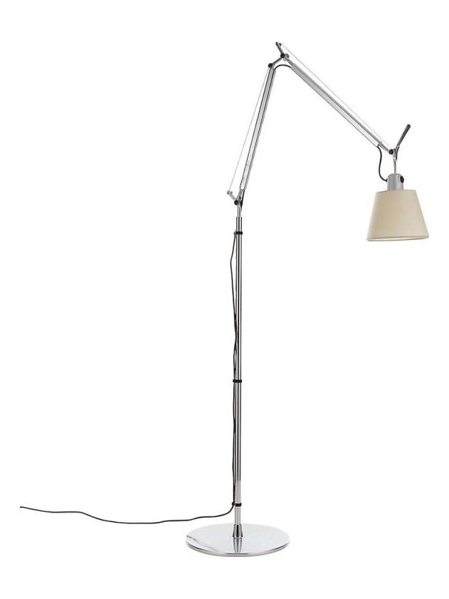 Tolomeo Basculante Floor LED Lamp with Parchment Diffuser