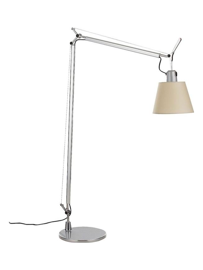 Tolomeo Basculante Reading Floor Lamp with Parchment Diffuser