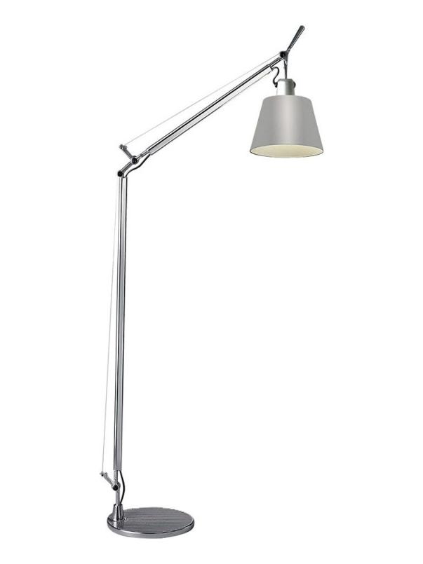 Tolomeo Basculante Reading Floor Lamp with Satin Diffuser