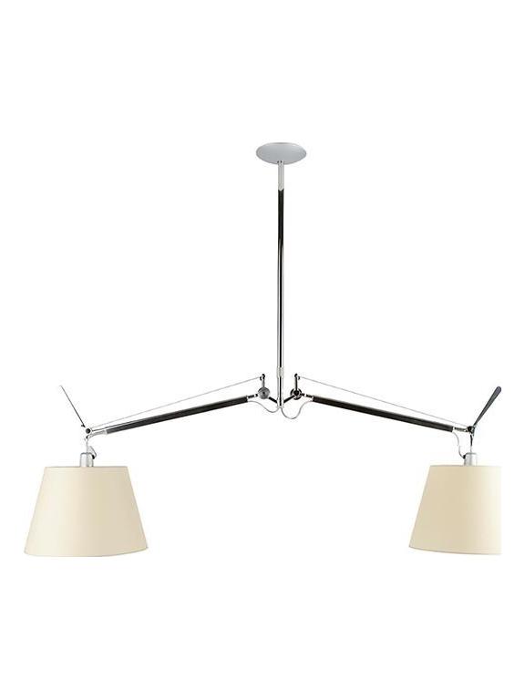 Tolomeo Basculante Suspension Two Arms Parchment Diffusers D240
