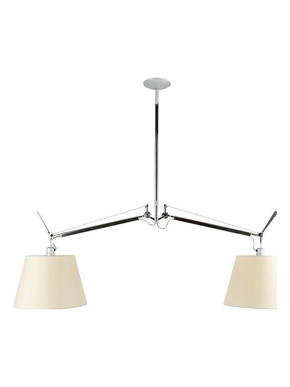 Tolomeo Basculante Suspension Two Arms Parchment Diffusers D320