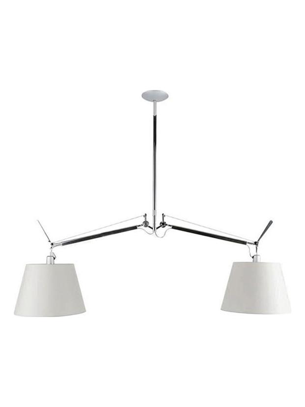 Tolomeo Basculante Suspension Two Arms Satin Diffusers D320