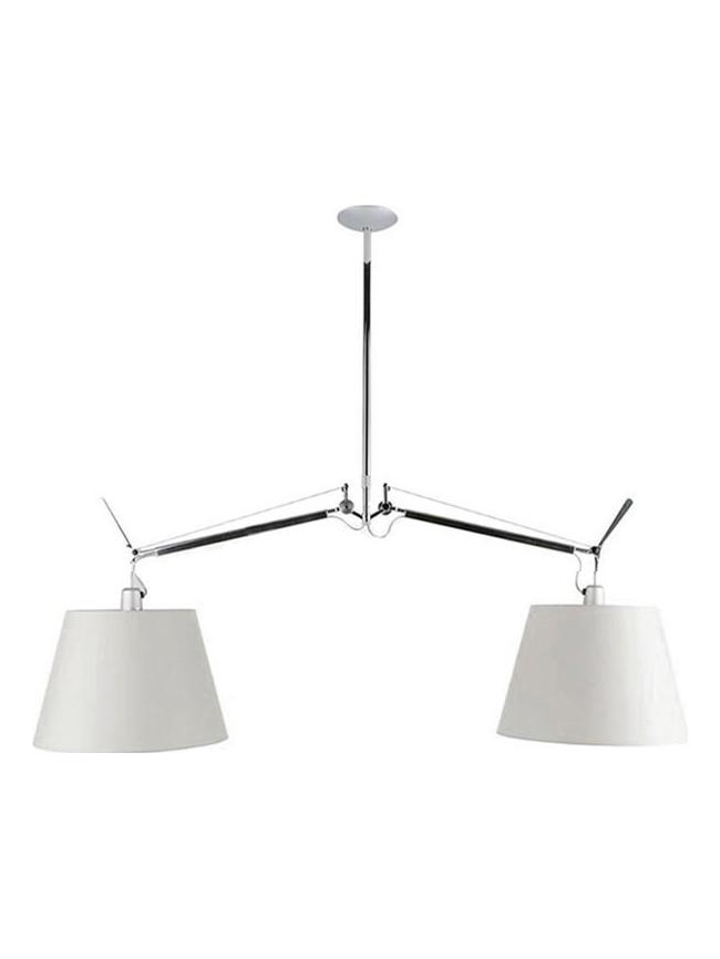 Tolomeo Basculante Suspension Two Arms Satin Diffusers D360