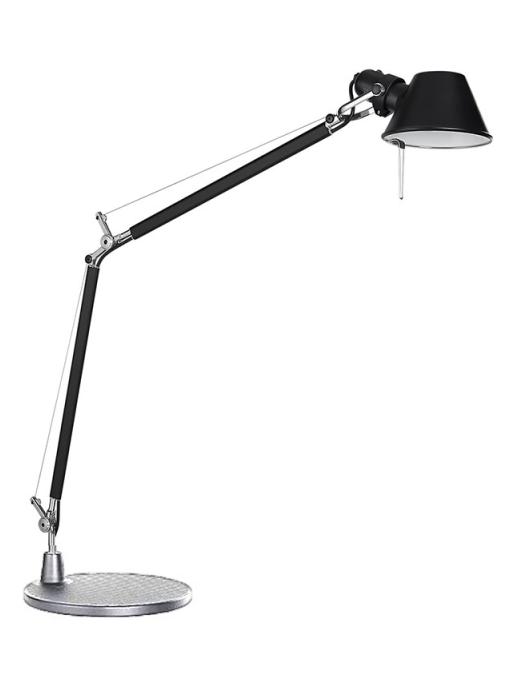 Tolomeo E27 black-aluminium table lamp
