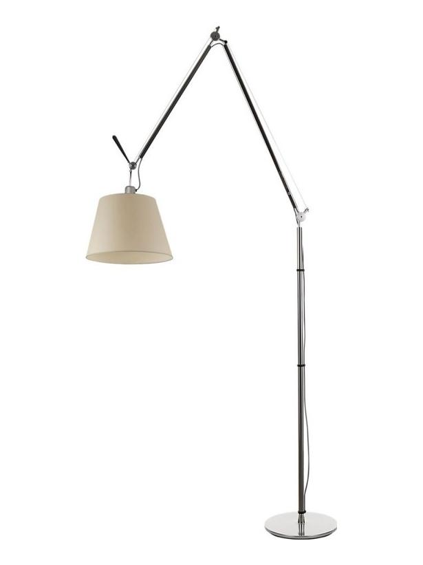 Tolomeo Mega Floor E27 LED Lamp in Parchment Paper 320